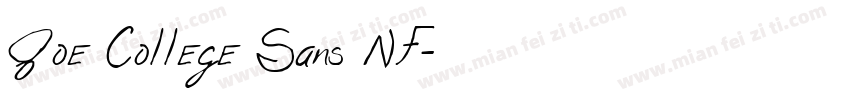 Joe College Sans NF字体转换